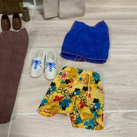 Vintage Hong Kong Barbie Clone Ken Clothes Shoes Lot - Picture 5 of 16